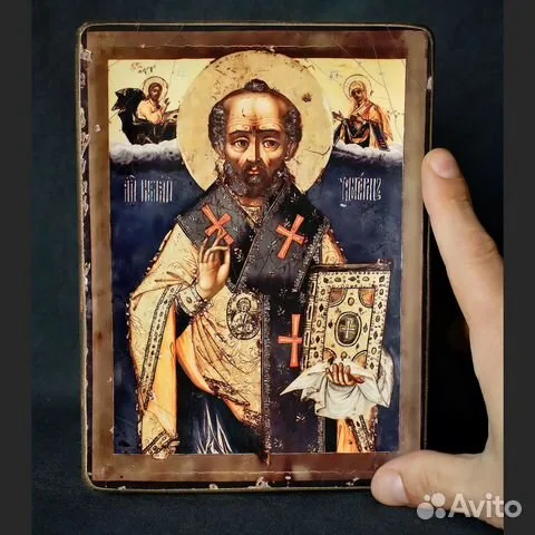 Икона. Св. Николай Чудотворец. Дерев — оригинальный подарок