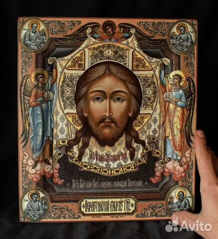 Икона с ковчегом "Иисус с Евангелистами и Архангел — необычный подарок