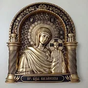 Резная Икона Казанской Божьей Матери — красивый подарок — фотография 10