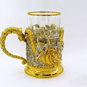 Подстаканник «Счастливая подкова» из бронзы — красивый подарок — фотография 5