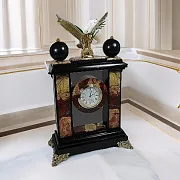 Каминные часы «Орел» из яшмы и долерита — красивый подарок — фотография 1