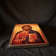 Икона "Христос Вседержитель" + подставка — красивый подарок — фотография 6