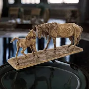 Подарочная бронзовая скульптура «На воле» — фотография 1
