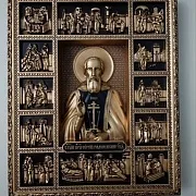 Резная Икона Сергий Радонежский в подарок — фотография 1