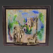 Картина «Вечерняя прогулка. Кисловодск. Замок» на ониксе с подсветкой — оригинальный подарок — фотография 5