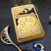 Зажигалка Zippo с гравировкой "Медведь". Златоуст — красивый подарок — фотография 1