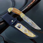 Дамасский нож «Сокол» №8 — оригинальный подарок — фотография 1