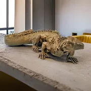 Скульптура из бронзы «Игуана» в подарок — фотография 1