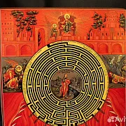 Икона деревянная "Лабиринт Веры" — оригинальный подарок — фотография 6
