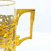 Латунный подстаканник «Рыцари» — необычный подарок — фотография 6