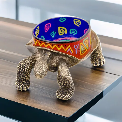 Шкатулка «Черепаха» из бронзы с патиной — необычный подарок