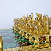 Шахматы «Малахит» — оригинальный подарок — фотография 9