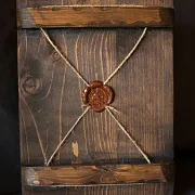 Спиридон Тримифунтский на троне. Икона дерево — оригинальный подарок — фотография 2