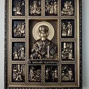 Икона Святой Николай Чудотворец — оригинальный подарок — фотография 3