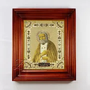Ручная работа: Икона Серафима Саровского /в киоте/. Златоуст — фотография 7