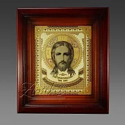 Икона Иисуса Христа /в киоте/. Златоуст — оригинальный подарок — фотография 4