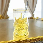 Подарочный латунный подстаканник «Георгий Победоносец» — фотография 1