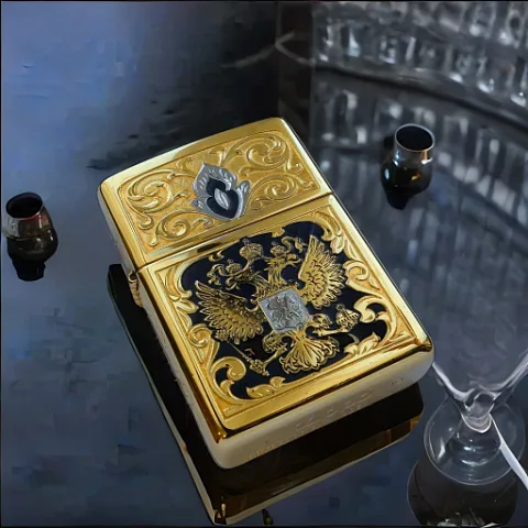 На память: Сувенирная зажигалка Zippo "Герб"