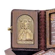Книга с молитвами "Иисус Христос" — книга в кожаном переплёте — оригинальный подарок — фотография 5