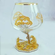 Подарочный бокал для коньяка «Охота на медведя» — фотография 2