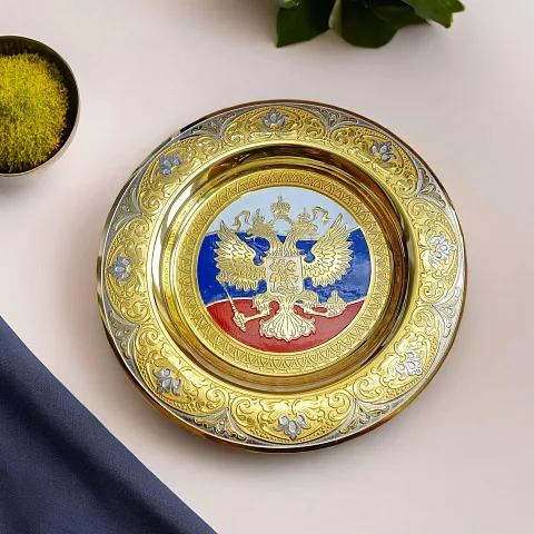 Сувенирная тарелка "Триколор". Златоуст — необычный подарок