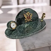 Подарочные часы «Престиж» с гербом УИС и подставками — фотография 1