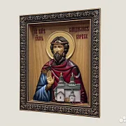 На память: Икона резная Святой Владислав Сербский — фотография 3