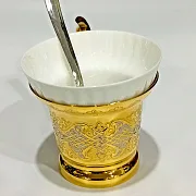 Кофейная пара "Узор". Златоуст. — оригинальный подарок — фотография 5