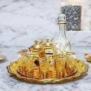 На память: Водочный набор с икорницей. Златоуст — фотография 1